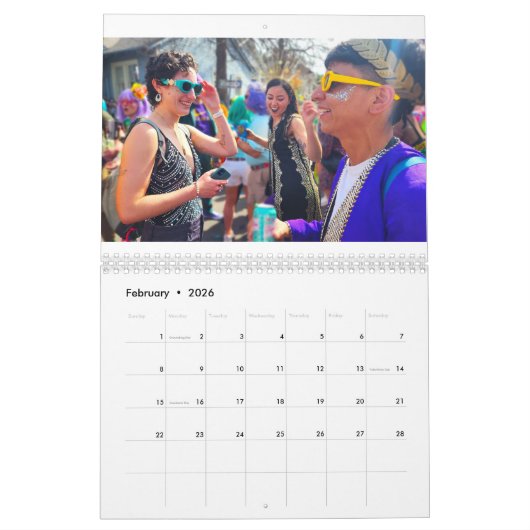 Kalender 2024 - Louisiana, Spanje, Zuid-Pacific (Feb 2026)