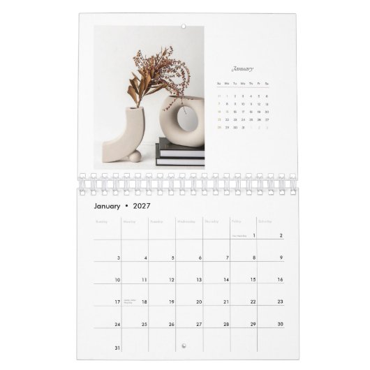 Kalender 2024 - Moderne minimalistische kalender 2 (Jan 2027)