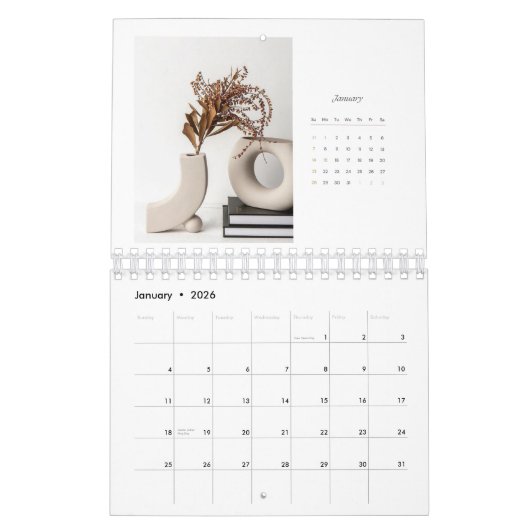 Kalender 2024 - Moderne minimalistische kalender 2 (Jan 2026)