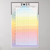 Kalender 2024 - Moon Planner Poster (Voorkant)