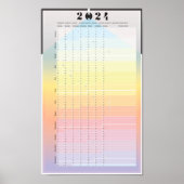 Kalender 2024 - Moon Planner Poster (Voorkant)
