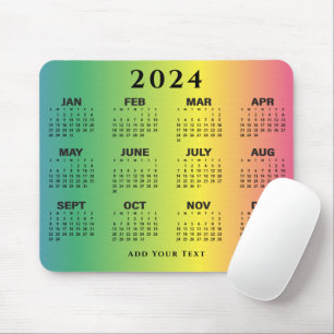Kalender 2024 - Regenboog Muismat