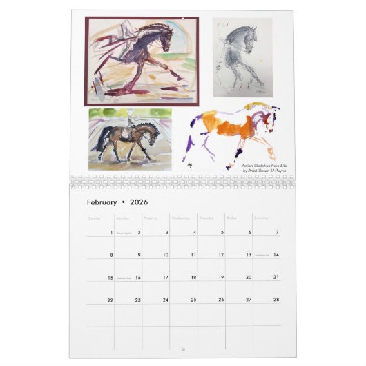 Kalender 2024 - Susan Payne Equine Art (Feb 2026)