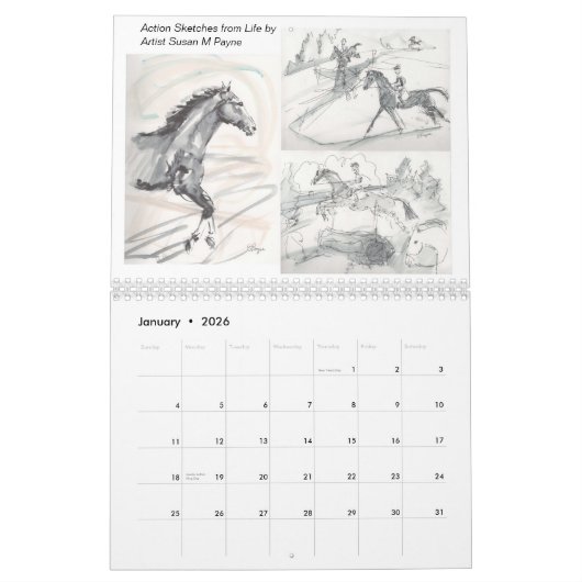 Kalender 2024 - Susan Payne Equine Art (Jan 2026)