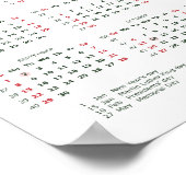 Kalender 2024 voor bedrijven poster (Hoek)