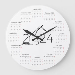 Kalender 2024 voor Pilates instructeur Grote Klok