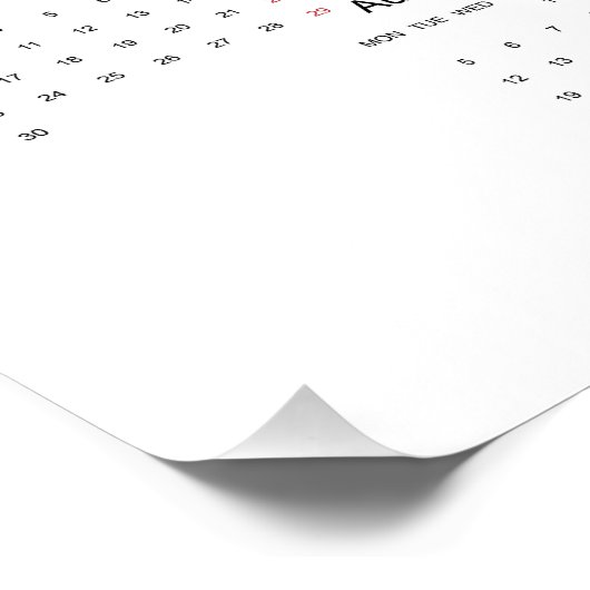 Kalender 2024 voor Pilates instructeur Perfect Poster (Hoek)