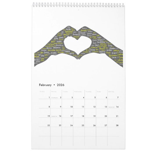 Kalender 2024 voor taalkundigen en taalliefhebbers (Feb 2026)