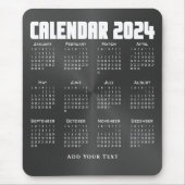 Kalender 2024 - Zwart Muismat (Voorkant)
