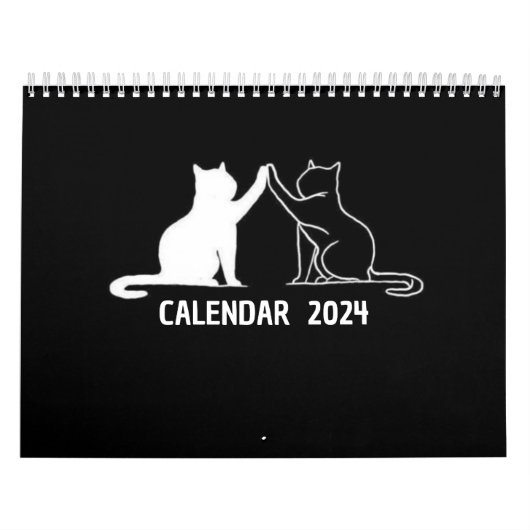 Kalender 2024 - Zwart-wit Kalender 2024 (Hoes)