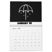 Kalender 2024 - Zwart-wit Kalender 2024 (Jan 2027)