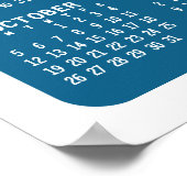 Kalender 2025 2026 - Basic Minimaal 2 jaar Poster (Hoek)