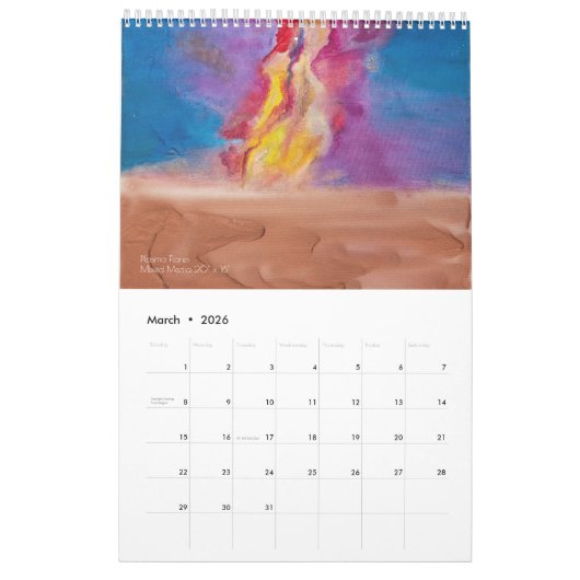 Kalender 2025-26 - Kosmische Schilderijen (Mar 2026)