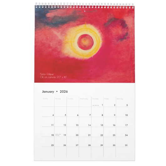 Kalender 2025-26 - Kosmische Schilderijen (Jan 2026)