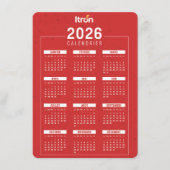 Kalender 2025 Blauw Informatiekaartje (Voorkant)