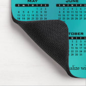 Kalender 2025 Blauwgroen - Jaar Muismat (Hoek)