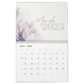 Kalender 2025 Floral Paarse Waterverf (Mar 2026)