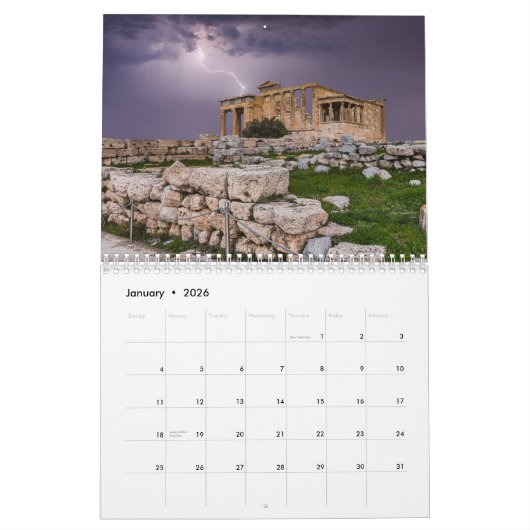 Kalender 2025 Griekenland (Jan 2026)