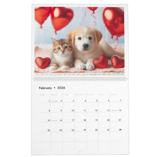 Kalender 2025, hond & kat (Feb 2026)