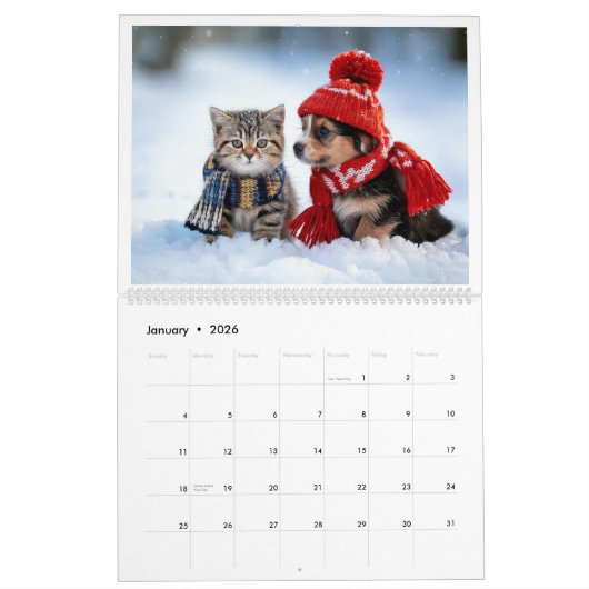 Kalender 2025, hond & kat (Jan 2026)