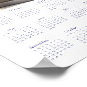  kalender 2025. Koffiebloemen Boeken Poster (Hoek)