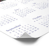 kalender 2025. Koffiebloemen Croissants Poster (Hoek)