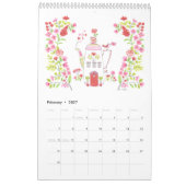 Kalender 2025 / Medium 17 "h x 11" w / Enkele pagi (Feb 2027)