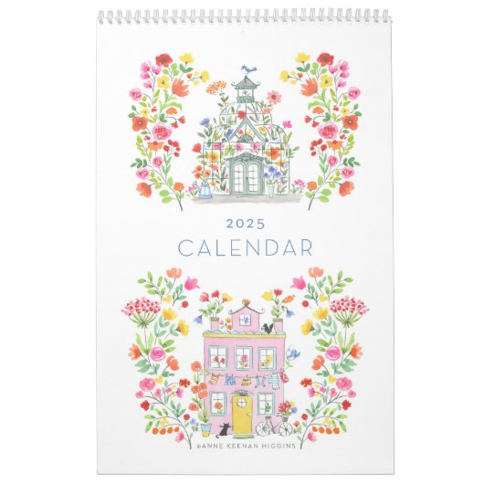 Kalender 2025 / Medium 17 "h x 11" w / Enkele pagi (Hoes)