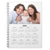 Kalender 2025 met aangepaste foto notitieboek (Voorkant)