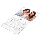 Kalender 2025 met aangepaste fotomagneet magneet (Linkerzijde)