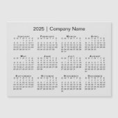 Kalender 2025 met bedrijfsnaam Grey Magnet (Voorkant)