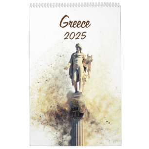 Kalender 2025 met foto's van Griekenland