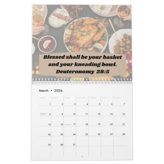 Kalender 2025 met Inspirerend Bijbelverzen (Mar 2026)