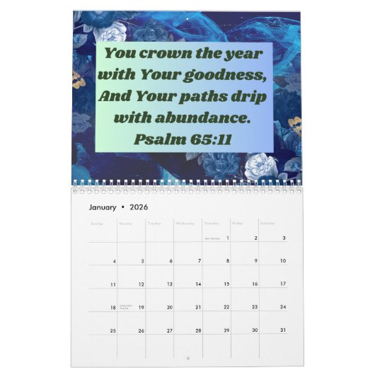 Kalender 2025 met Inspirerend Bijbelverzen (Jan 2026)