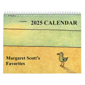 Kalender 2025 met originele kunst.