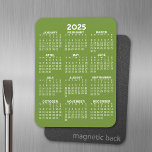 Kalender 2025 - Minimal Magneet<br><div class="desc">Kalender 2025 - ideaal om te gebruiken in uw keuken of thuis kantoor. Een minimale basiskalender van 12 maanden met een achtergrond in effen kleuren.</div>