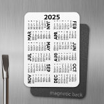 Kalender 2025 - Minimal Magneet<br><div class="desc">Kalender 2025 - ideaal om te gebruiken in uw keuken of thuis kantoor. Een minimale basiskalender van 12 maanden met een achtergrond in effen kleuren.</div>