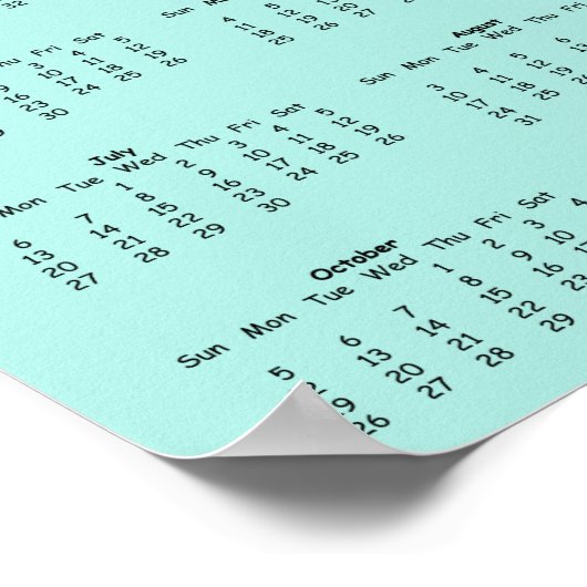 Kalender 2025 - Oefenbelofte Poster (Hoek)