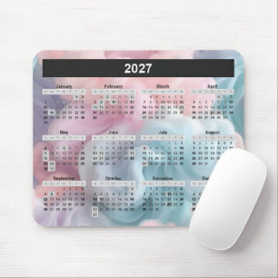 Kalender 2025 op katoenen Snoep Abstract Muismat