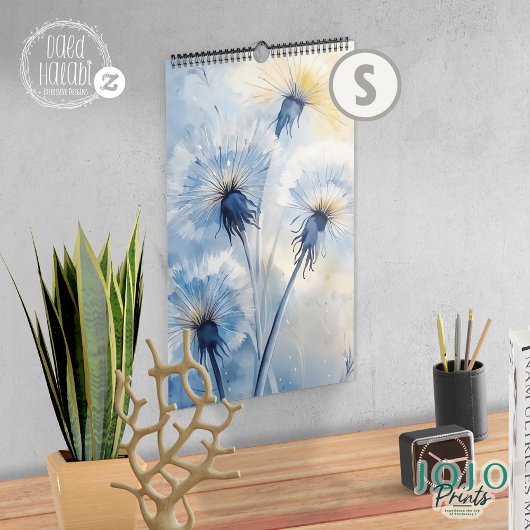 Kalender 2025 Paardenbloem achtergrond