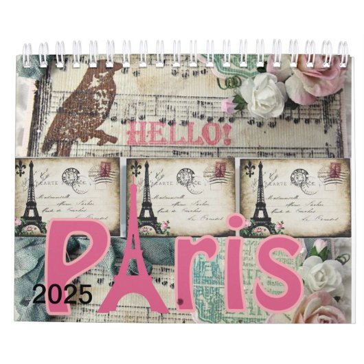 Kalender 2025 Parijs, Frankrijk (Achterkant)