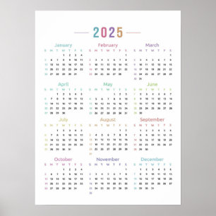 Kalender 2025 poster