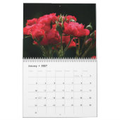 Kalender 2025 rode bloemen (Jan 2027)
