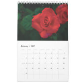 Kalender 2025 rode bloemen (Feb 2027)