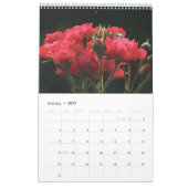 Kalender 2025 rode bloemen (Jan 2027)