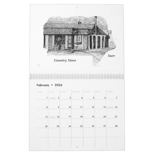 Kalender 2025 Sarr /George Charles Sarantakos (Feb 2026)