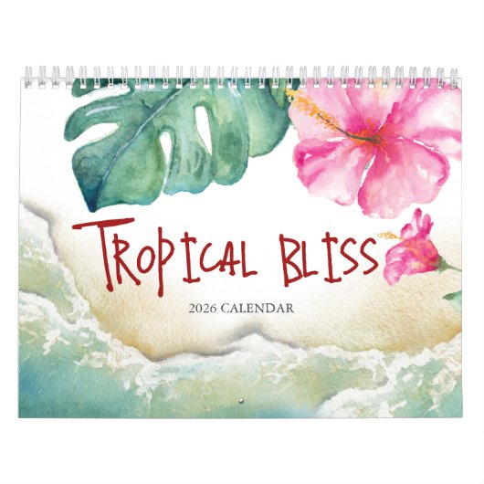 Kalender 2025 Tropische Waterverf Kunstkalenders (Hoes)