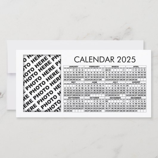 Kalender 2025 Voeg 1 verticale fotokaart toe (Voorkant)