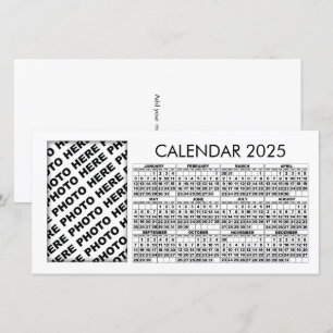Kalender 2025 Voeg 1 verticale fotokaart toe