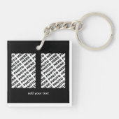 Kalender 2025 Voeg 4 Verticale foto's toe Sleutelh Sleutelhanger (Achterkant)